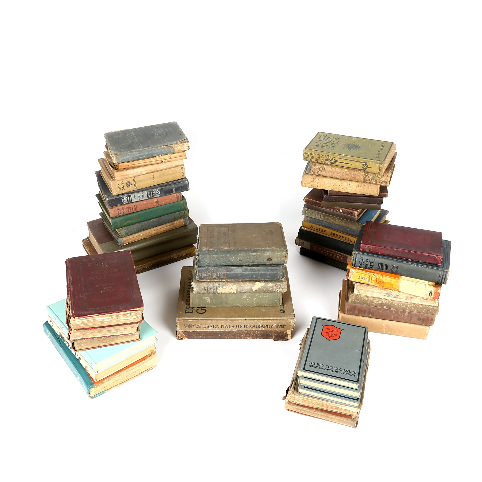 Collection of Vintage School Books