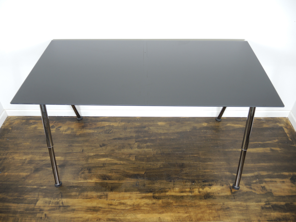 IKEA Galant Adjustable Height Glass Standing Desk Work Table