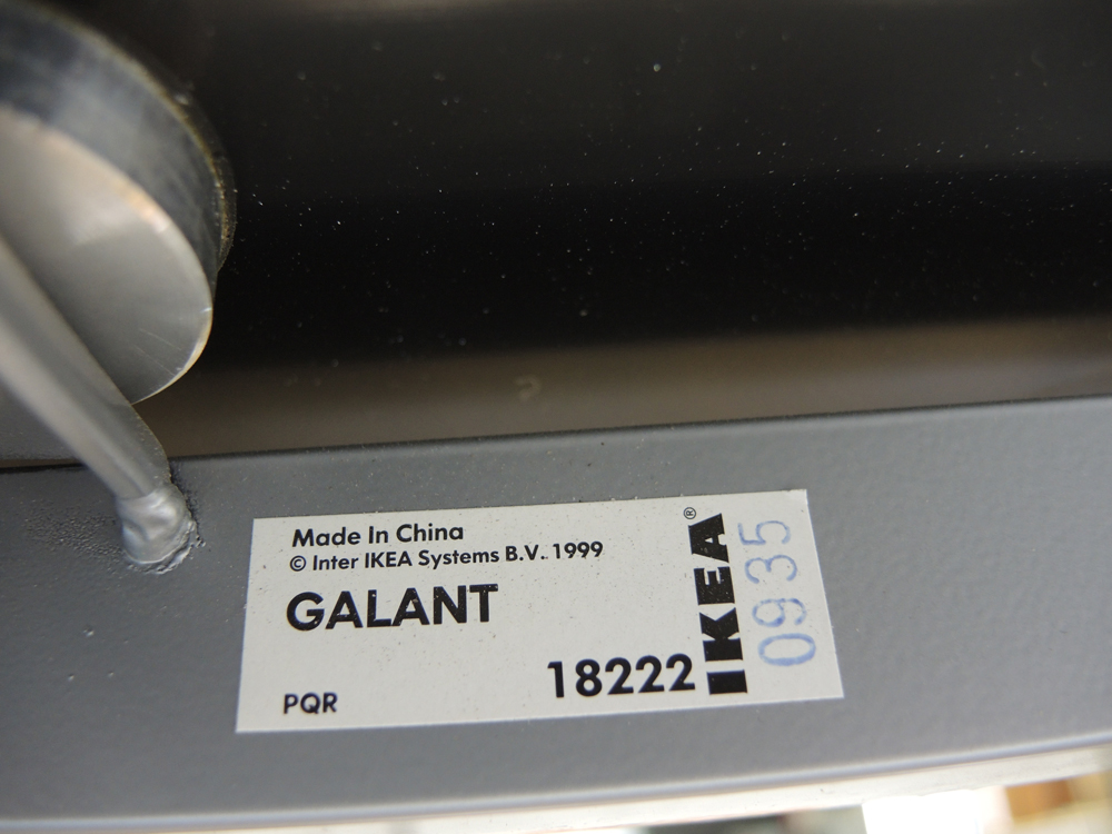 IKEA Galant Adjustable Height Glass Standing Desk Work Table