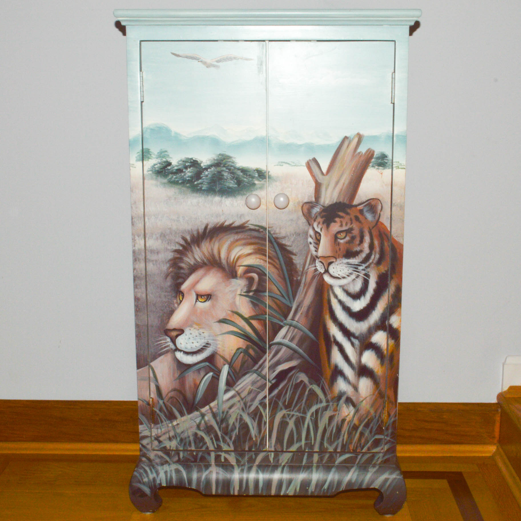 Hand Painted Storage Cabinet
