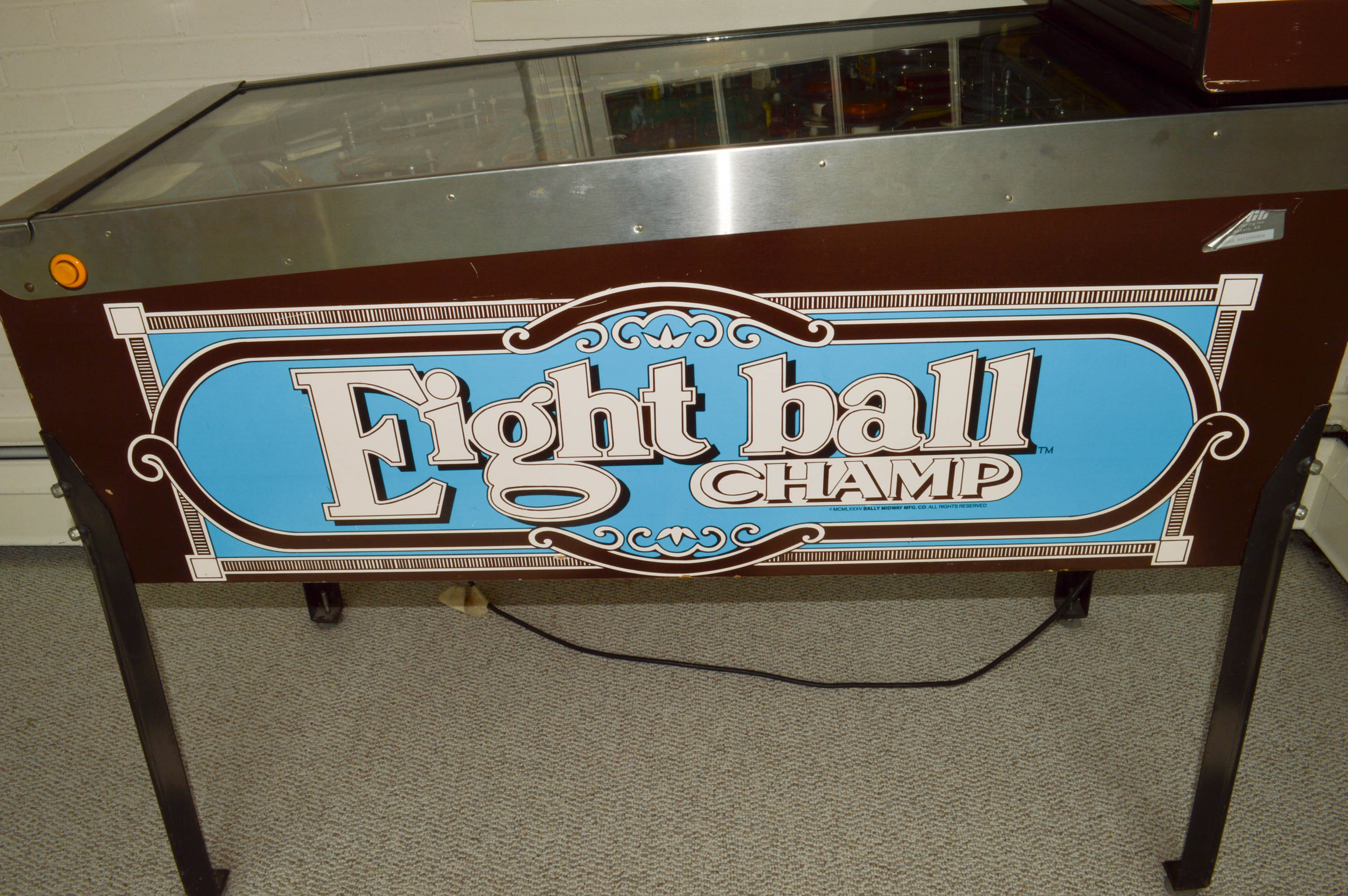 Vintage "Eight Ball Champ" Pinball Machine by Bally