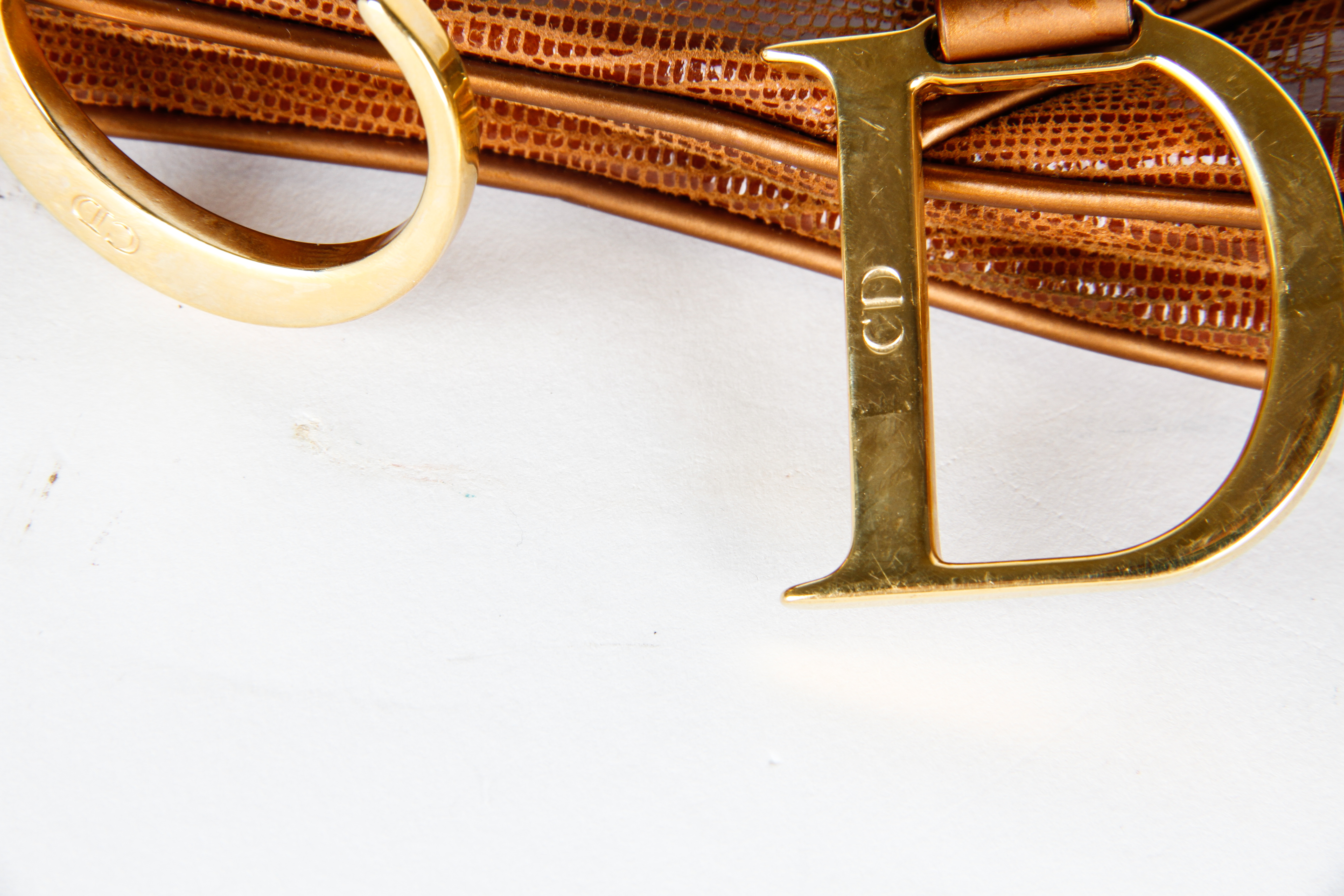 Christian Dior Brown Leather Saddle Bag