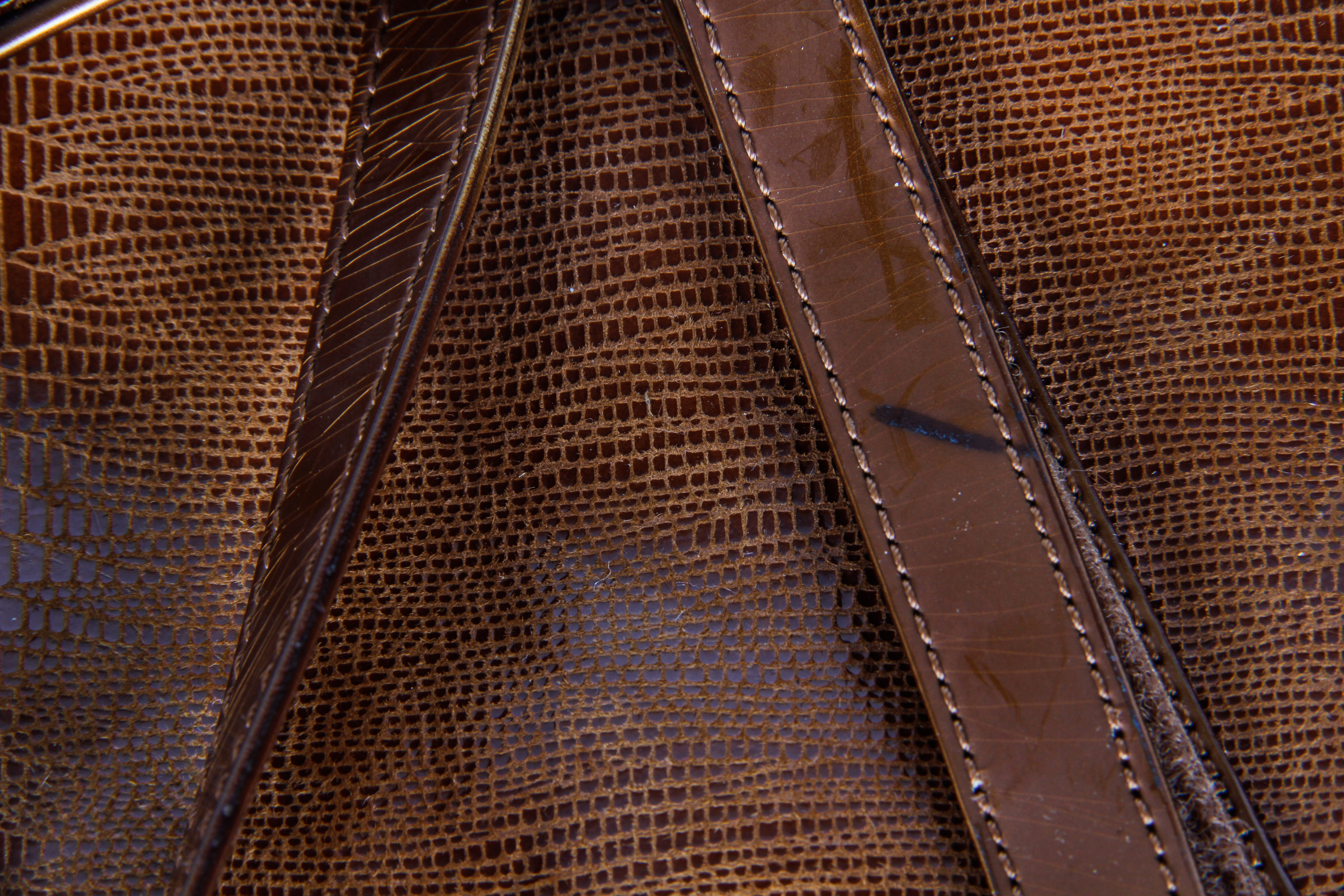 Christian Dior Brown Leather Saddle Bag