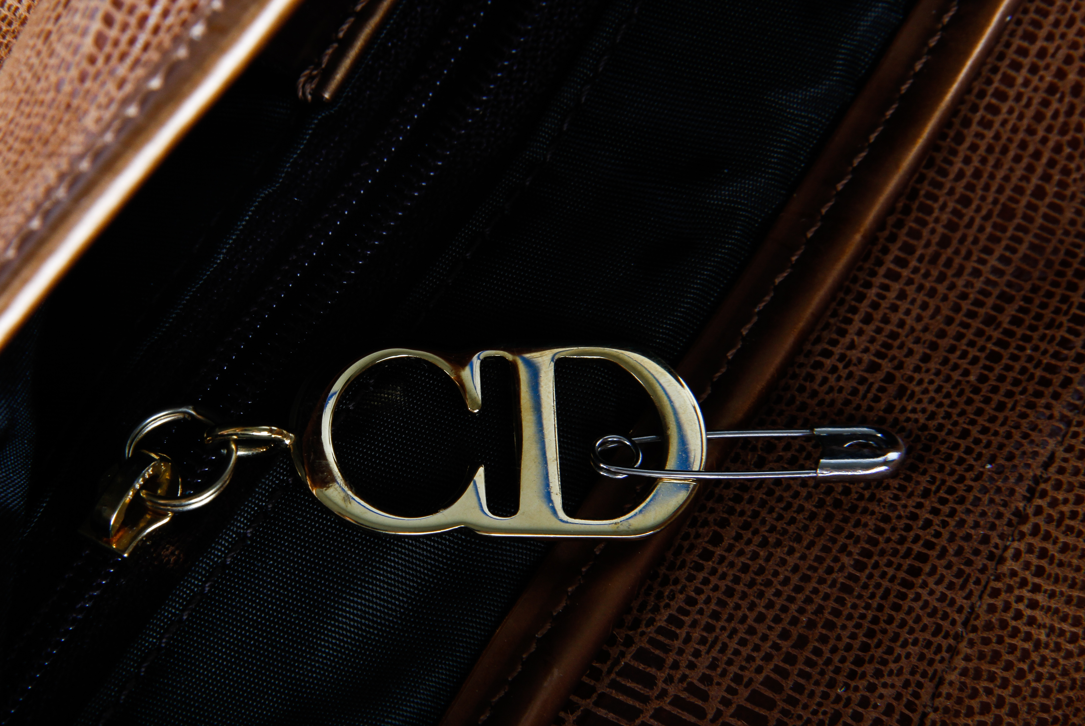 Christian Dior Brown Leather Saddle Bag