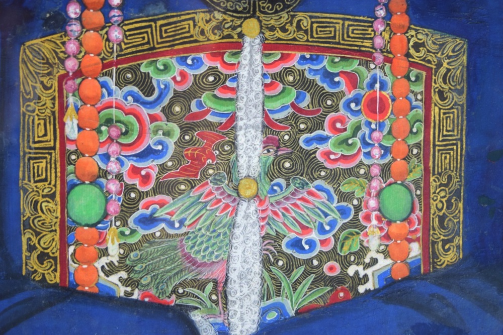 Pair of Qing Dynasty Chinese Ancestor Portraits