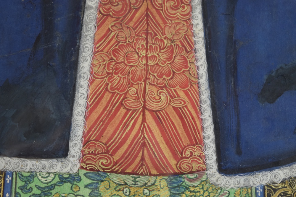 Pair of Qing Dynasty Chinese Ancestor Portraits