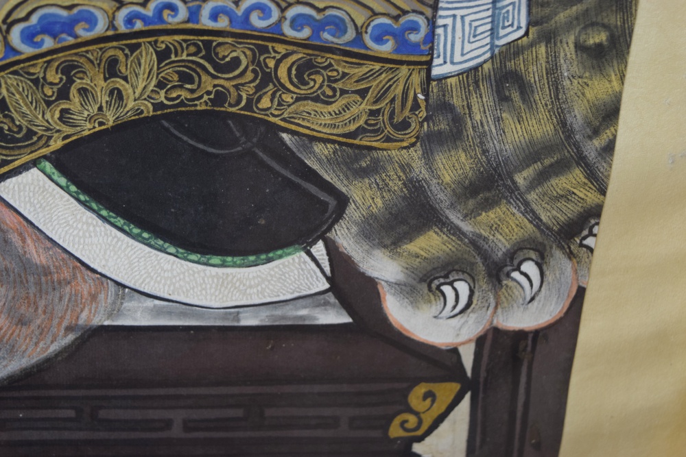 Pair of Qing Dynasty Chinese Ancestor Portraits