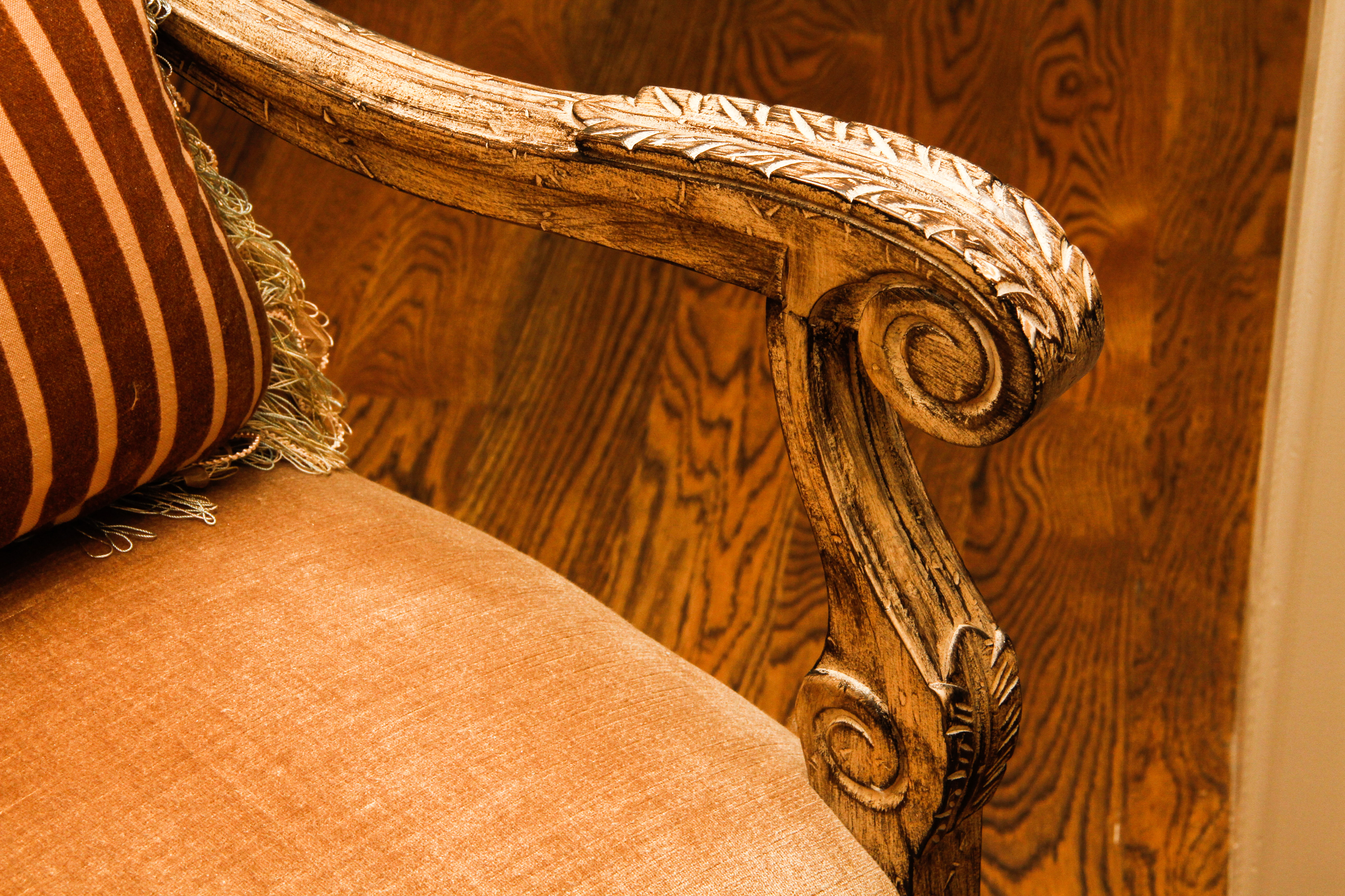 Pair of Contemporary Carved Wooden Chairs