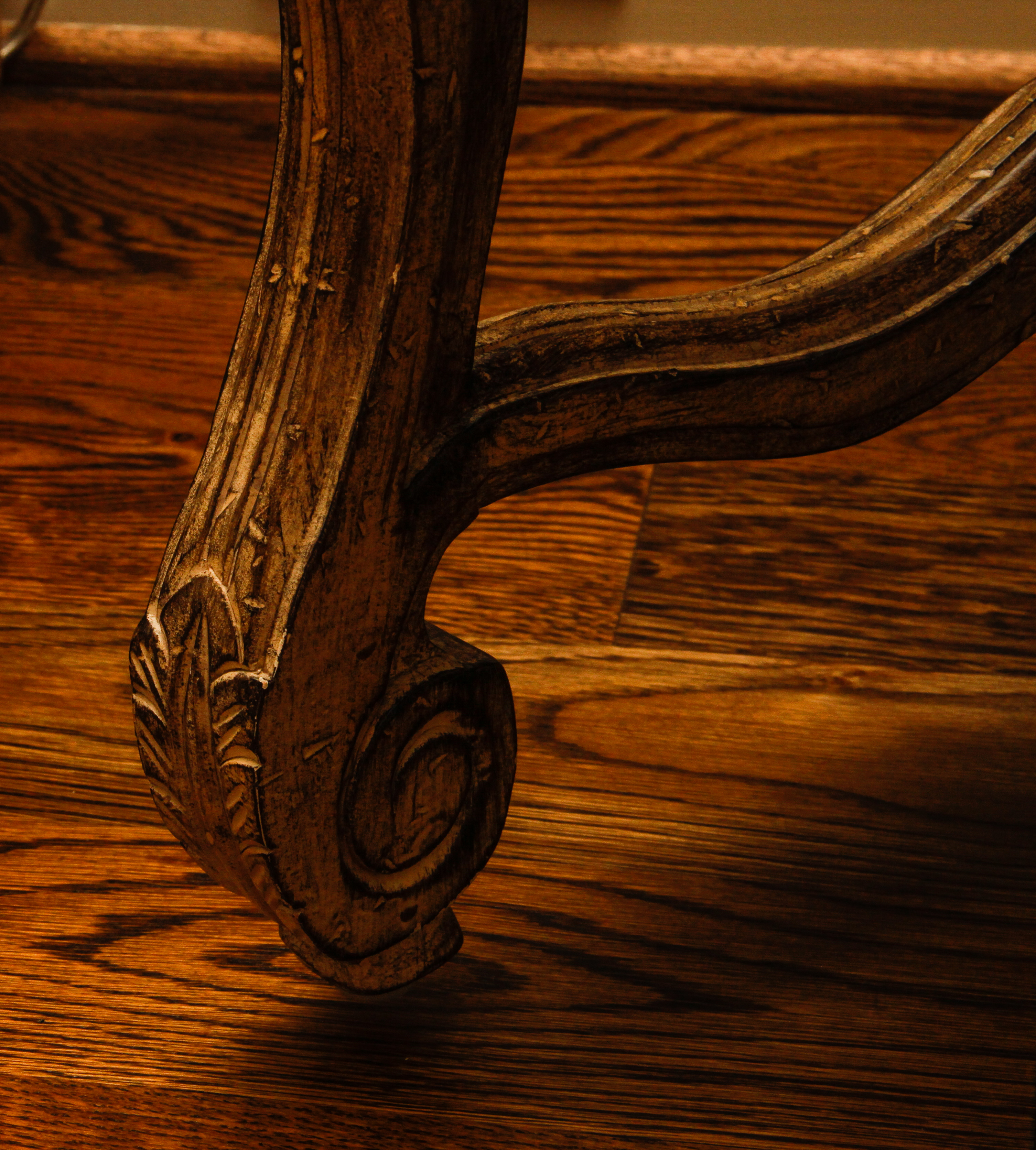 Pair of Contemporary Carved Wooden Chairs