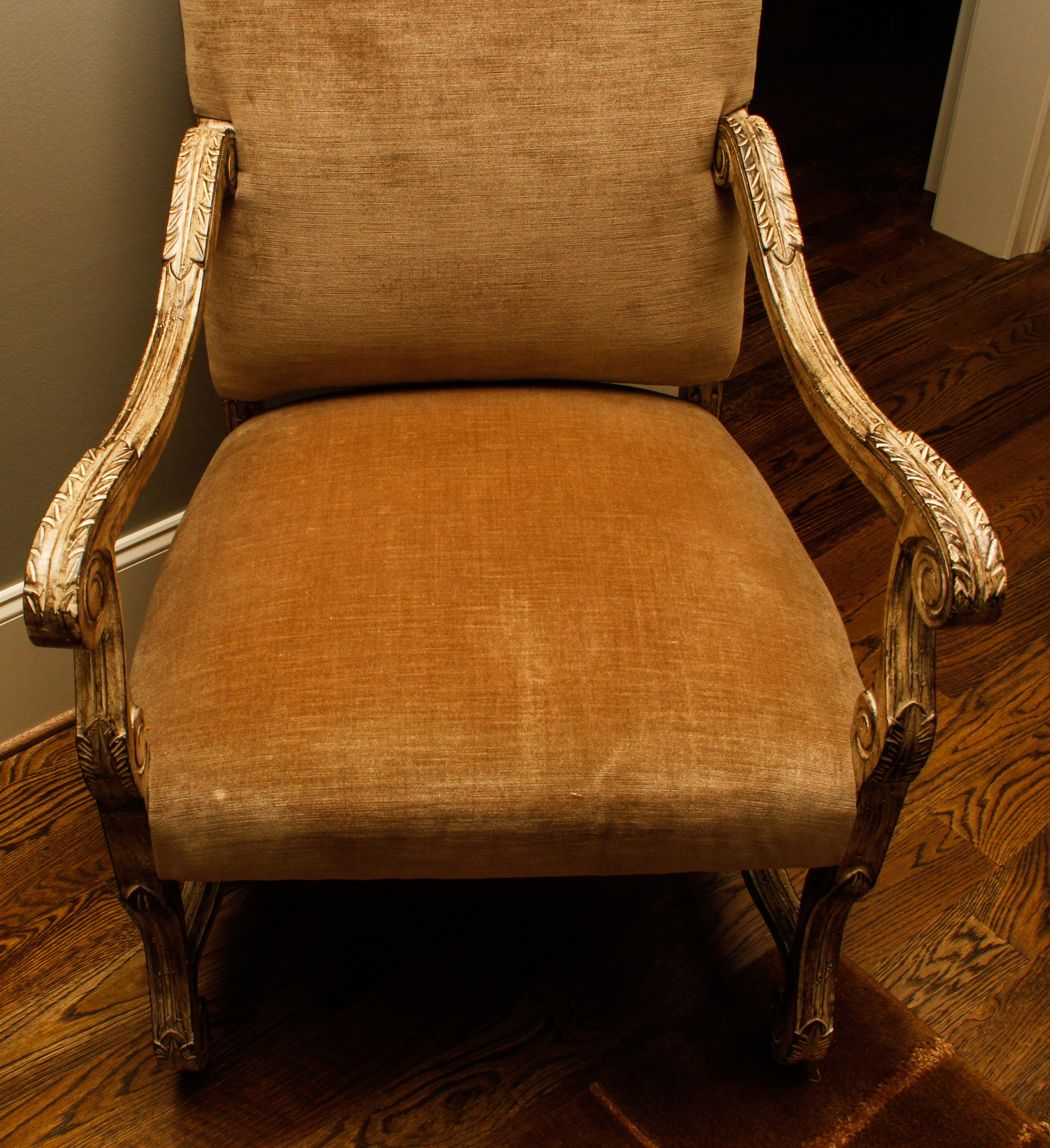 Pair of Contemporary Carved Wooden Chairs