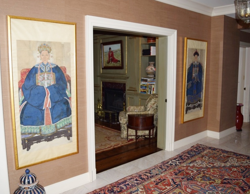 Pair of Qing Dynasty Chinese Ancestor Portraits