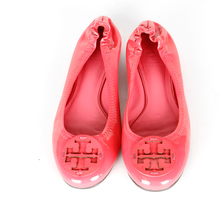Pink Patent Leather Tory Burch Ballet Flats