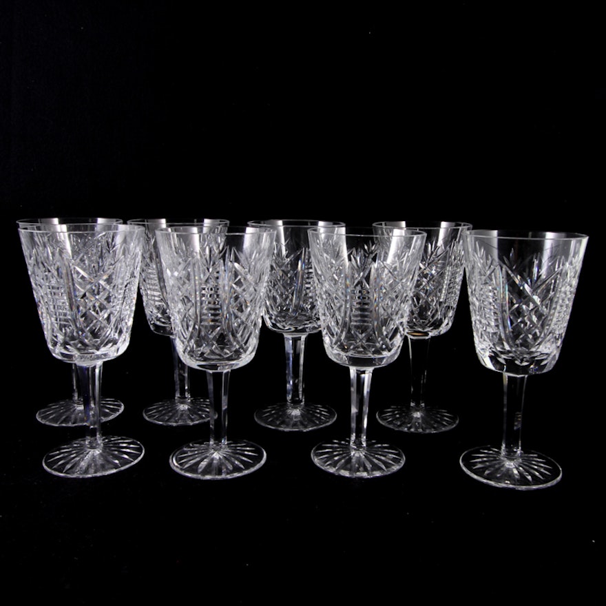 Set of Waterford "Clare" Water Goblets