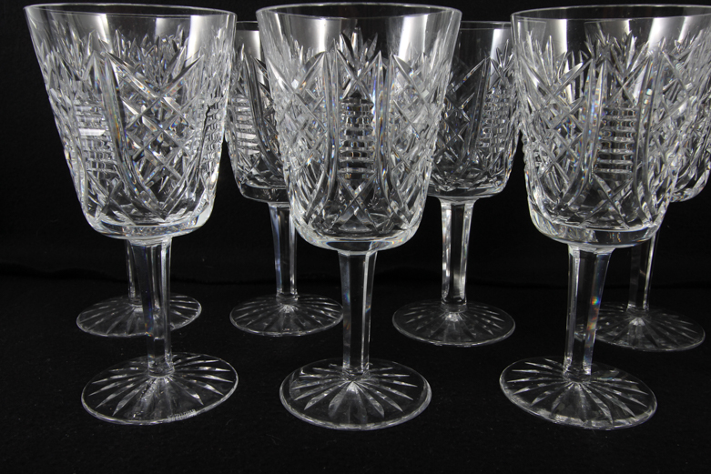 Set of Waterford "Clare" Water Goblets