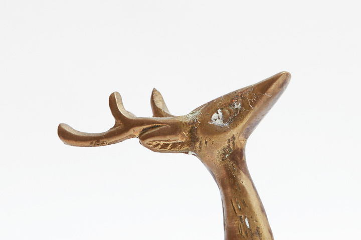 Grouping of Brass Deer Figurines