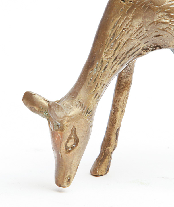 Grouping of Brass Deer Figurines
