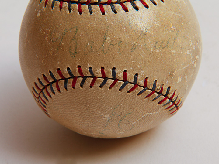 Babe Ruth and Lou Gehrig Autographed Baseball