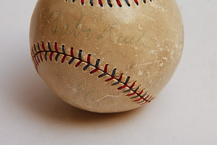 Babe Ruth and Lou Gehrig Autographed Baseball