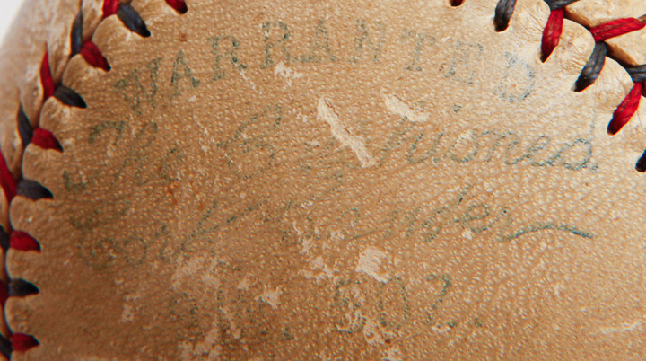 Babe Ruth and Lou Gehrig Autographed Baseball