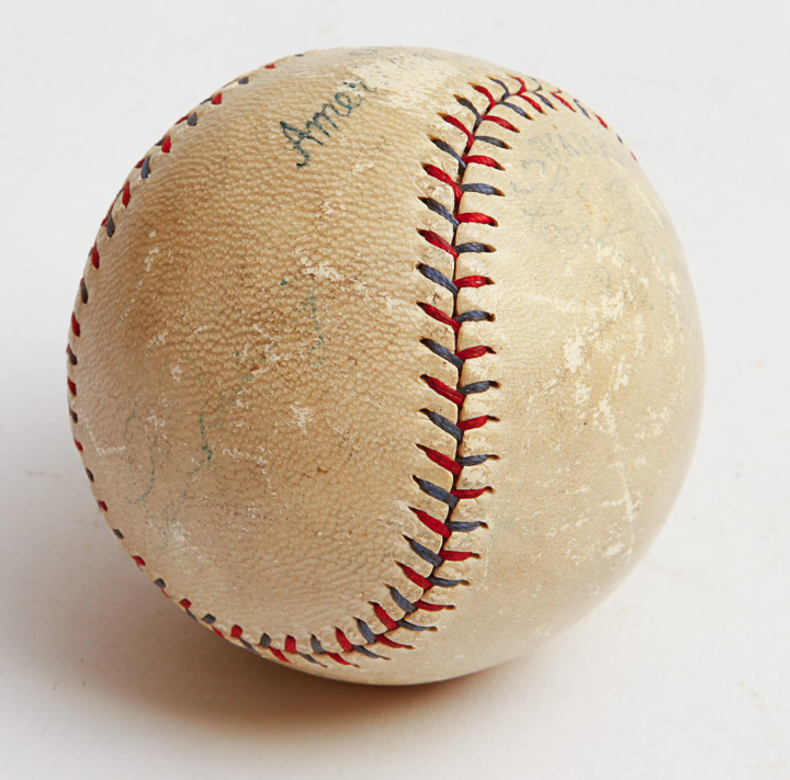 Babe Ruth and Lou Gehrig Autographed Baseball