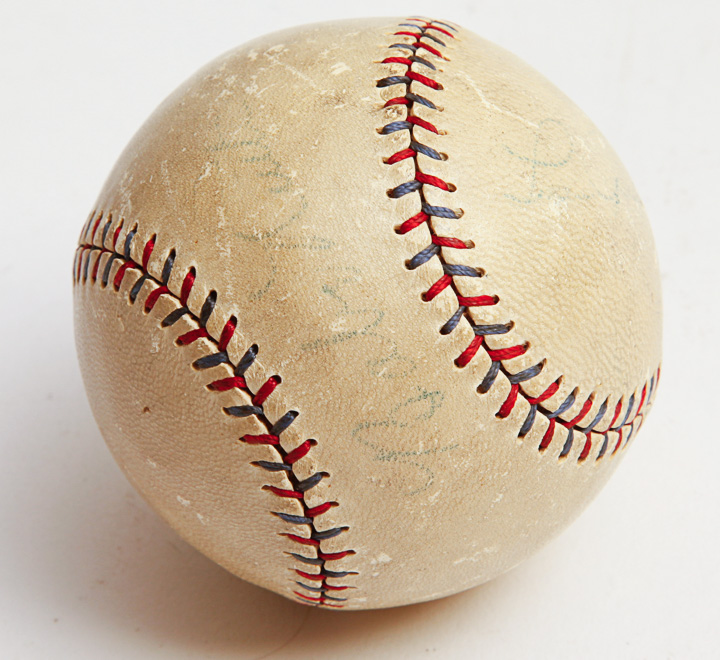Babe Ruth and Lou Gehrig Autographed Baseball