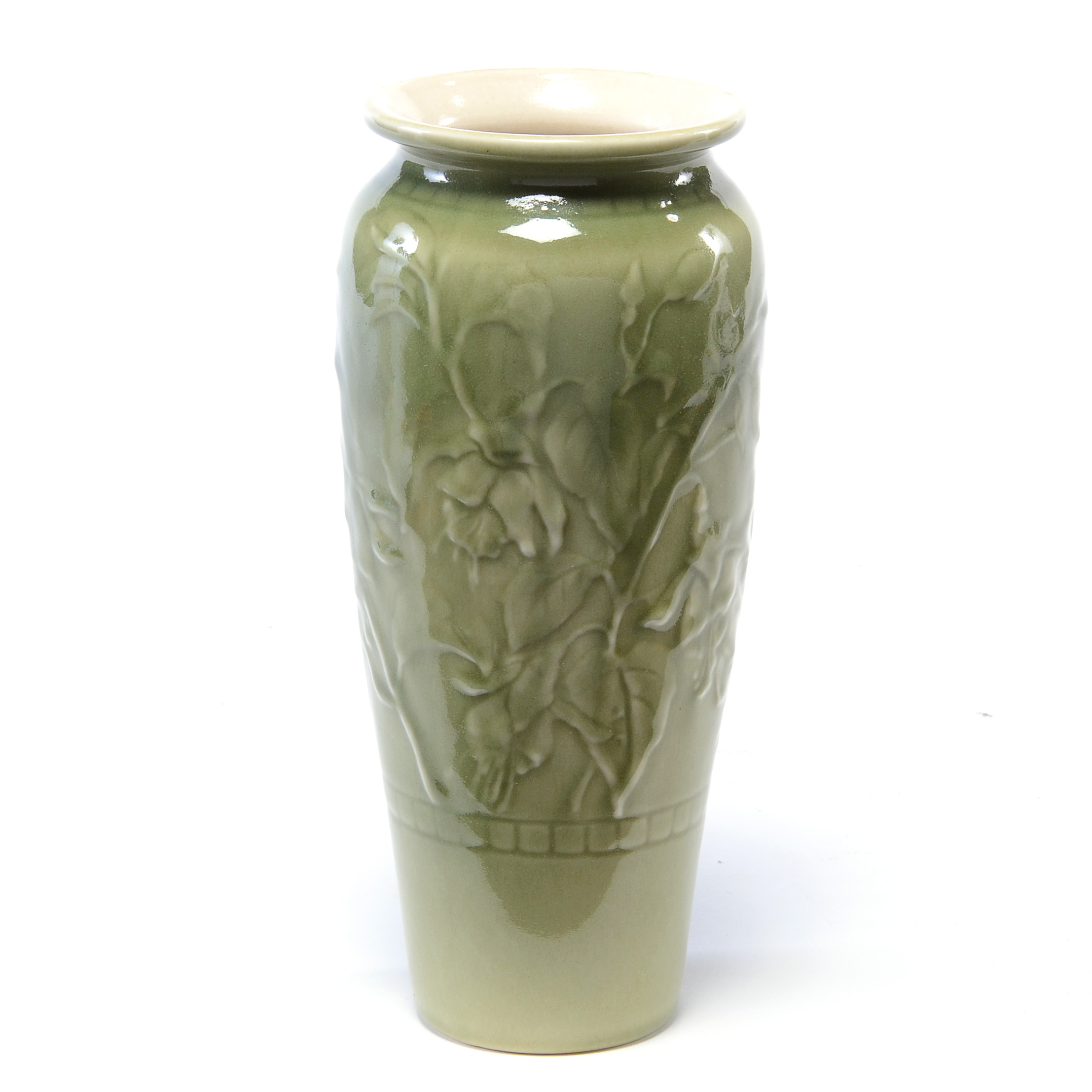 1954 Rookwood Pottery Fuschia Lamp Base