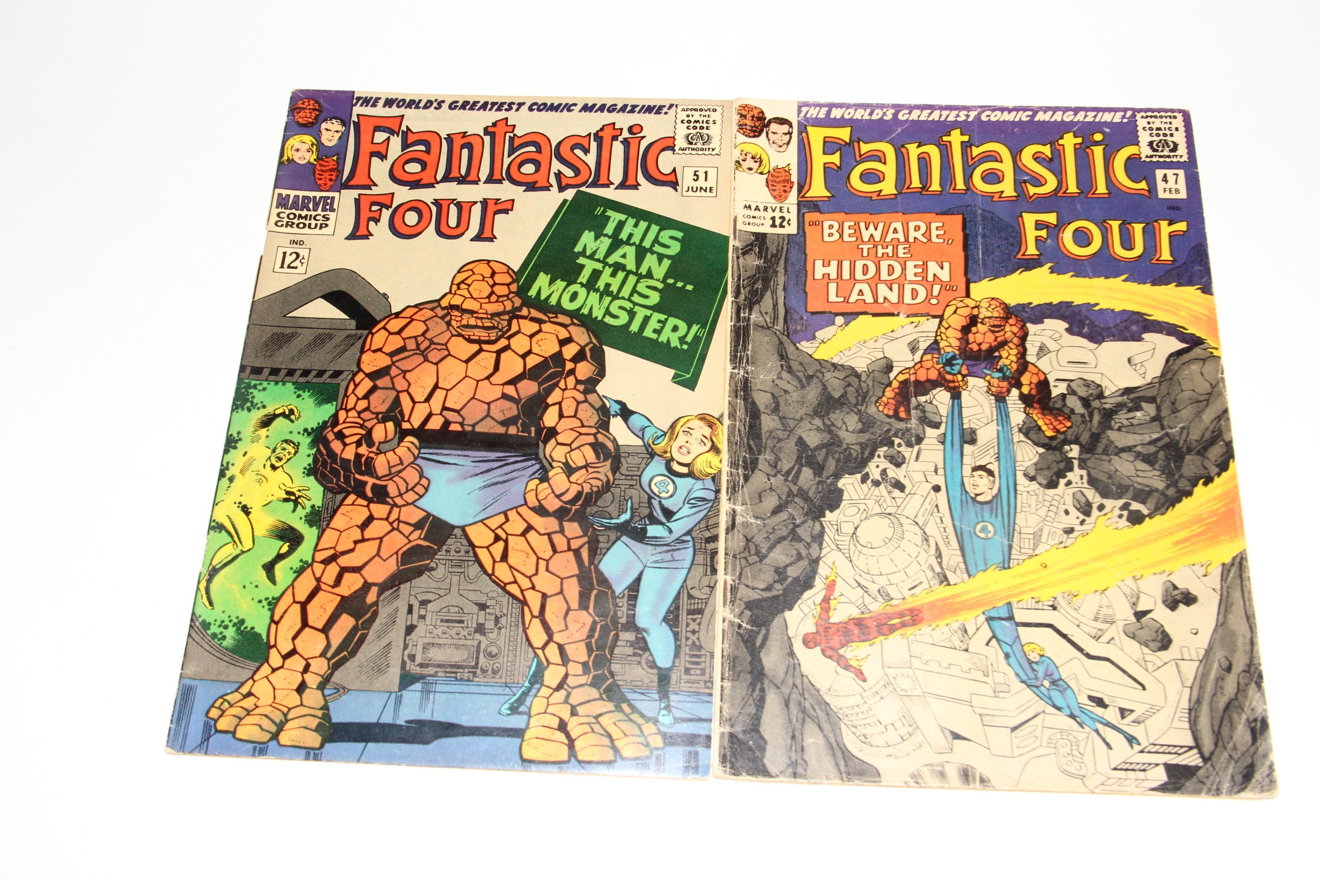 Collection of Marvel Fantastic Four Comic Books from 1965 and 1966