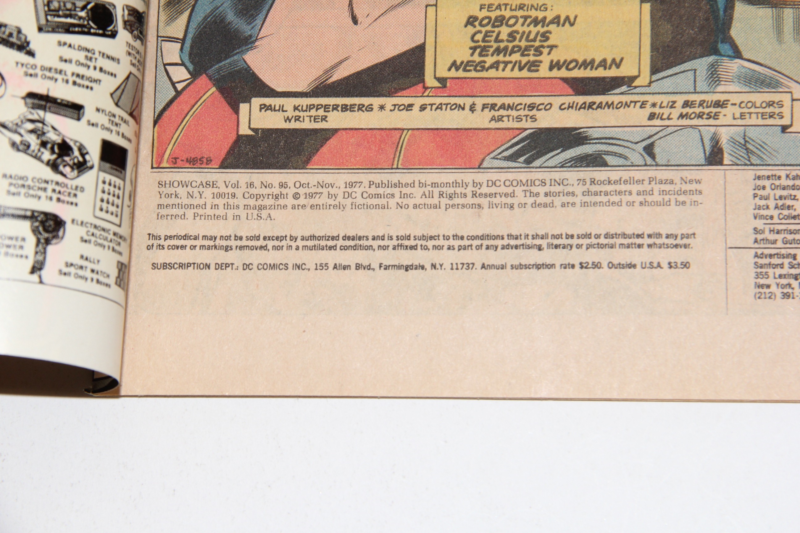 DC "Showcase" Comic Books