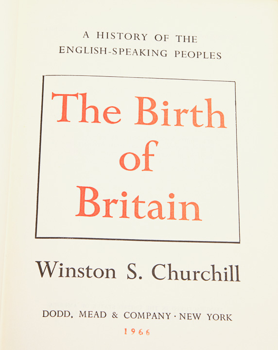 Winston Churchill's "History of the English Speaking Peoples"