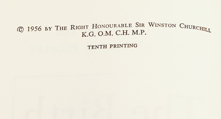 Winston Churchill's "History of the English Speaking Peoples"
