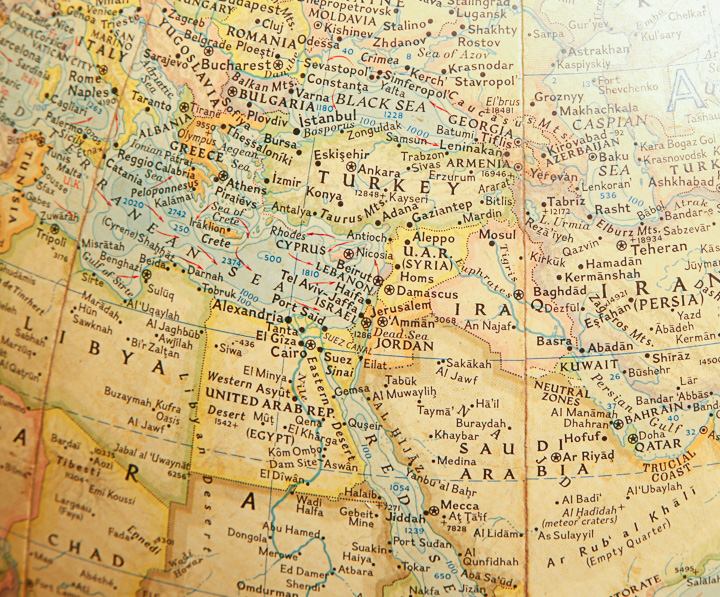 Vintage National Geographic Society World Globe