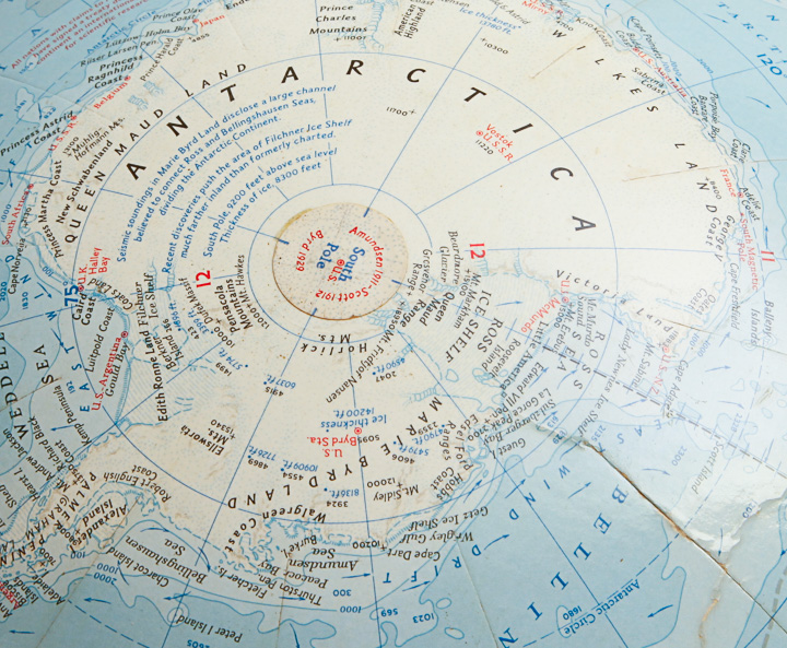 Vintage National Geographic Society World Globe