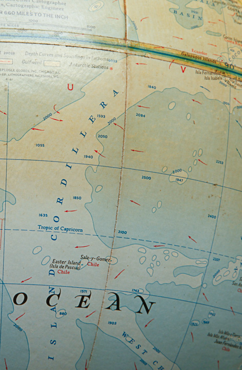 Vintage National Geographic Society World Globe