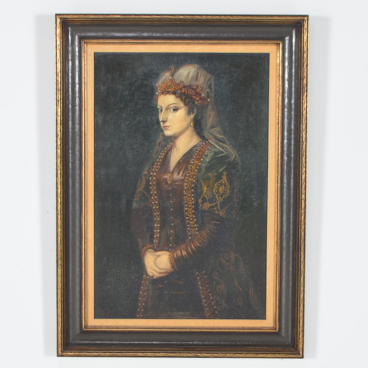 "Woman" Original Oil Painting on Canvas Signed by Fraia