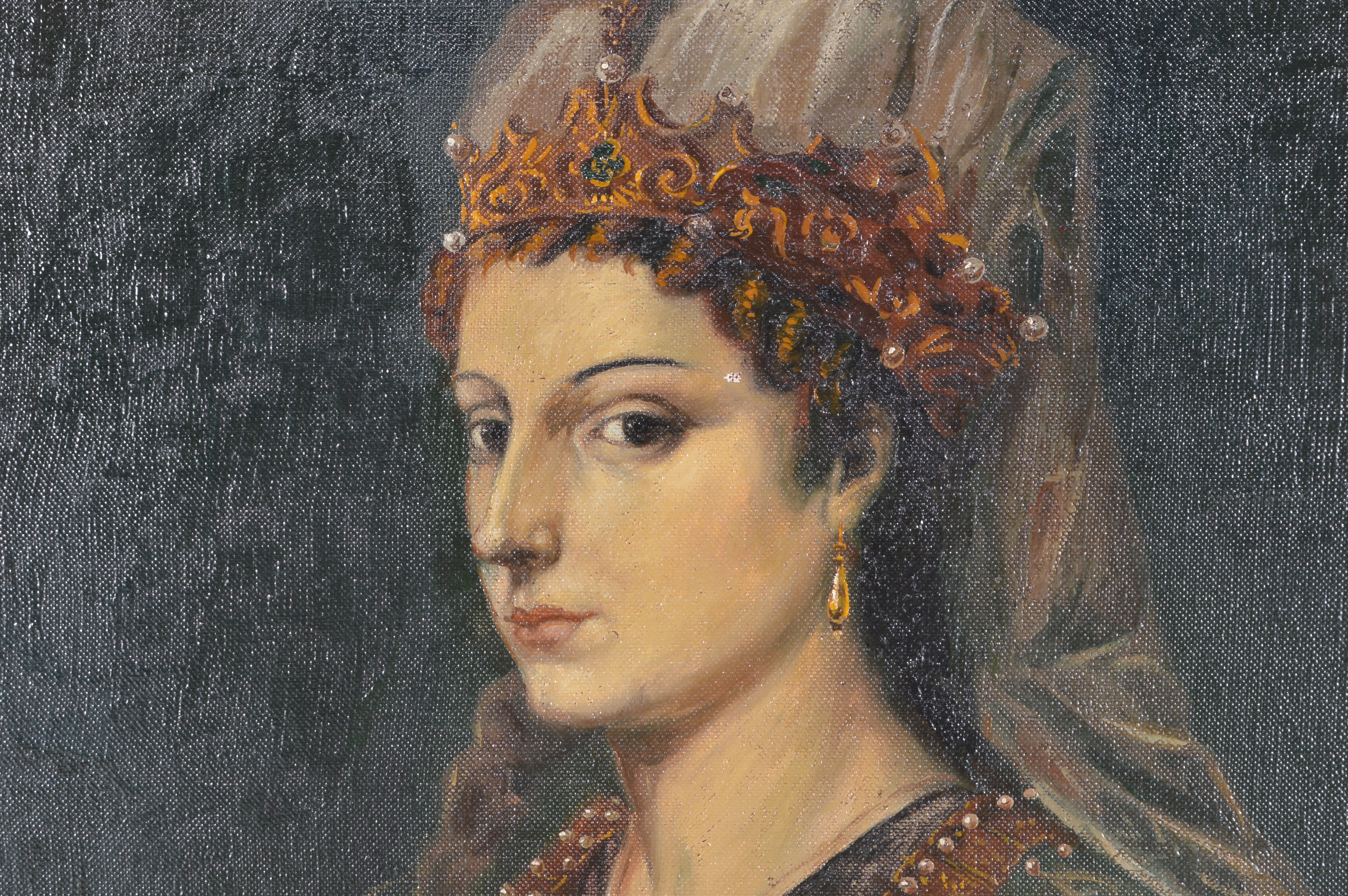 "Woman" Original Oil Painting on Canvas Signed by Fraia