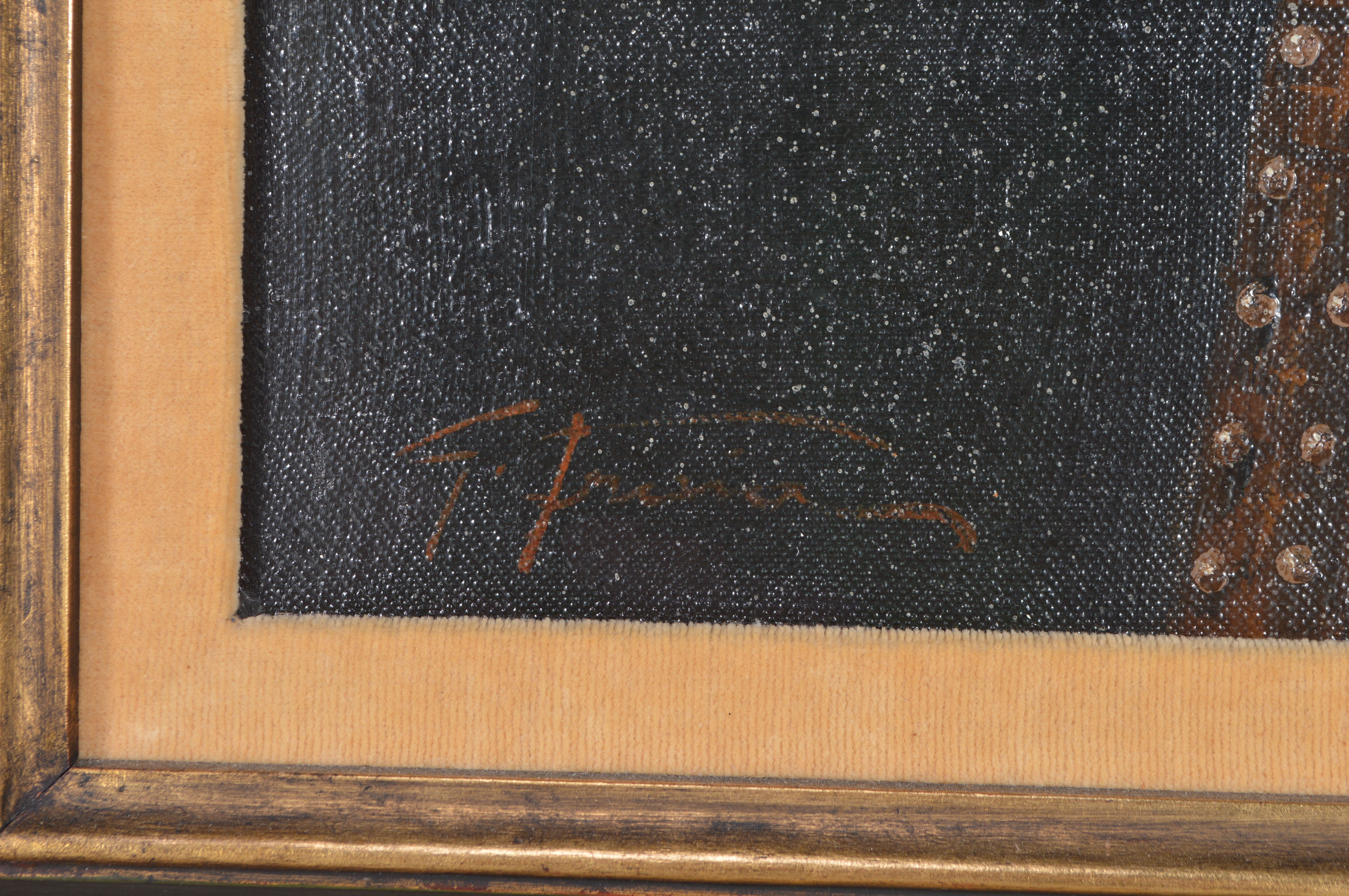 "Woman" Original Oil Painting on Canvas Signed by Fraia