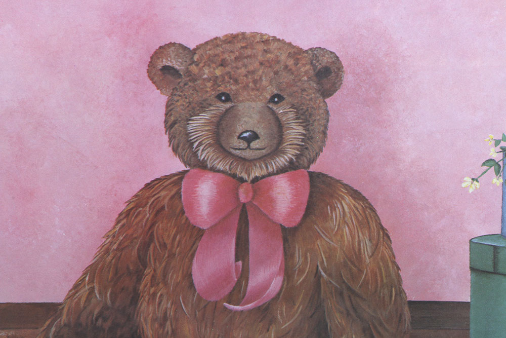 Cynthia Bogart Signed Offset Lithograph "Teddy"