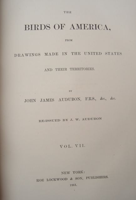 "The Birds of America" Fifth Octavo Edition Complete Set by J.J. Audubon