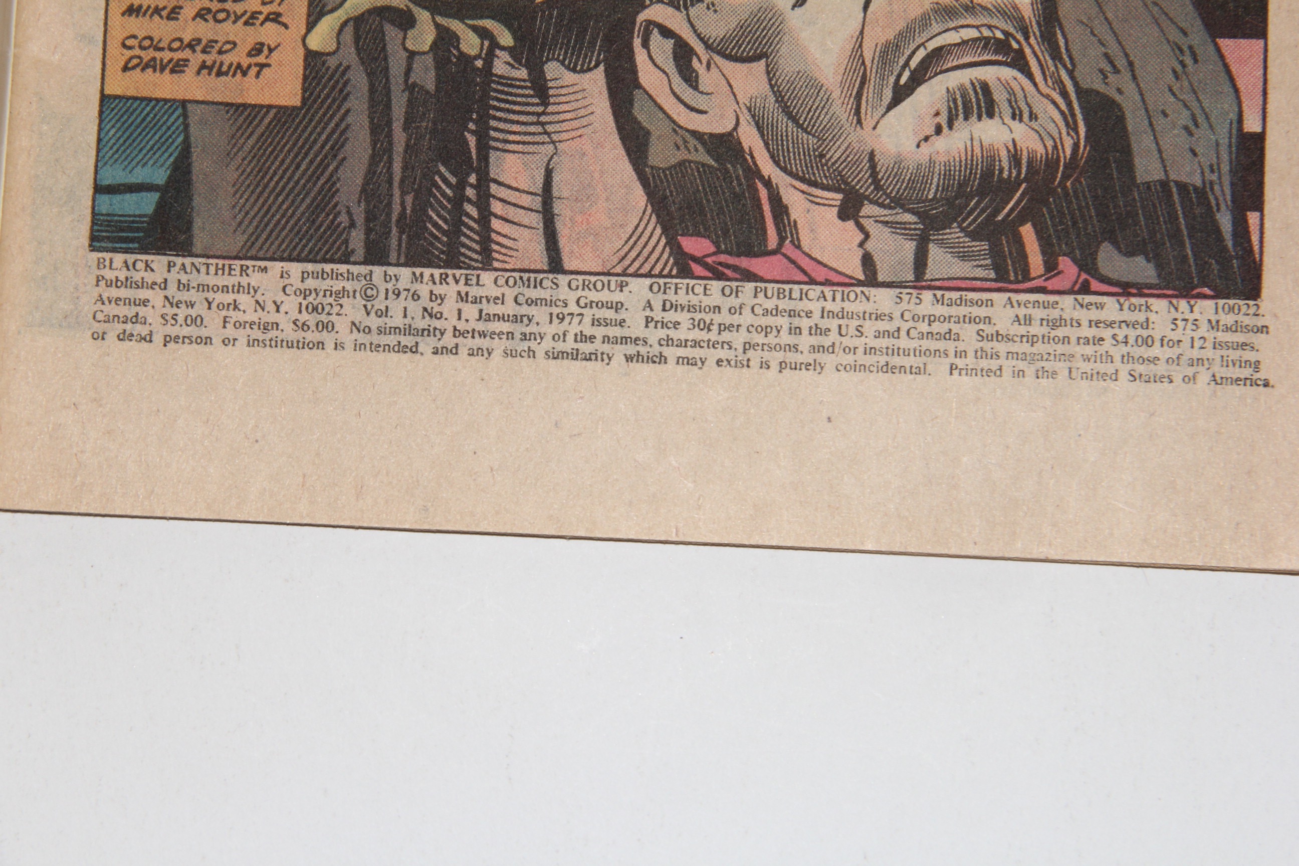 Marvel Comics Group First Six Issues of  "Black Panther" Comic Books with Artist Jack Kirby First Appearance of King Soloman's Frog