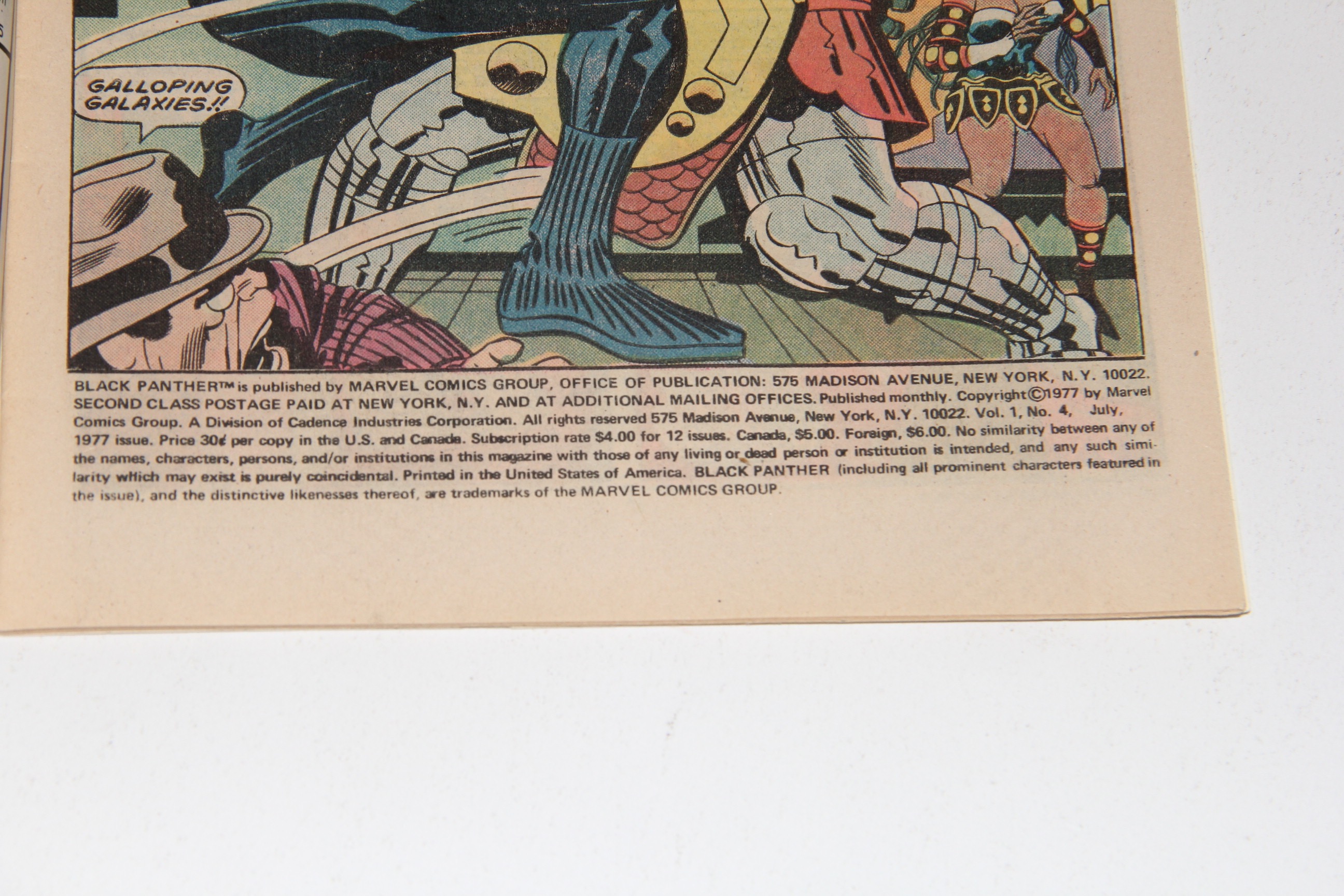 Marvel Comics Group First Six Issues of  "Black Panther" Comic Books with Artist Jack Kirby First Appearance of King Soloman's Frog