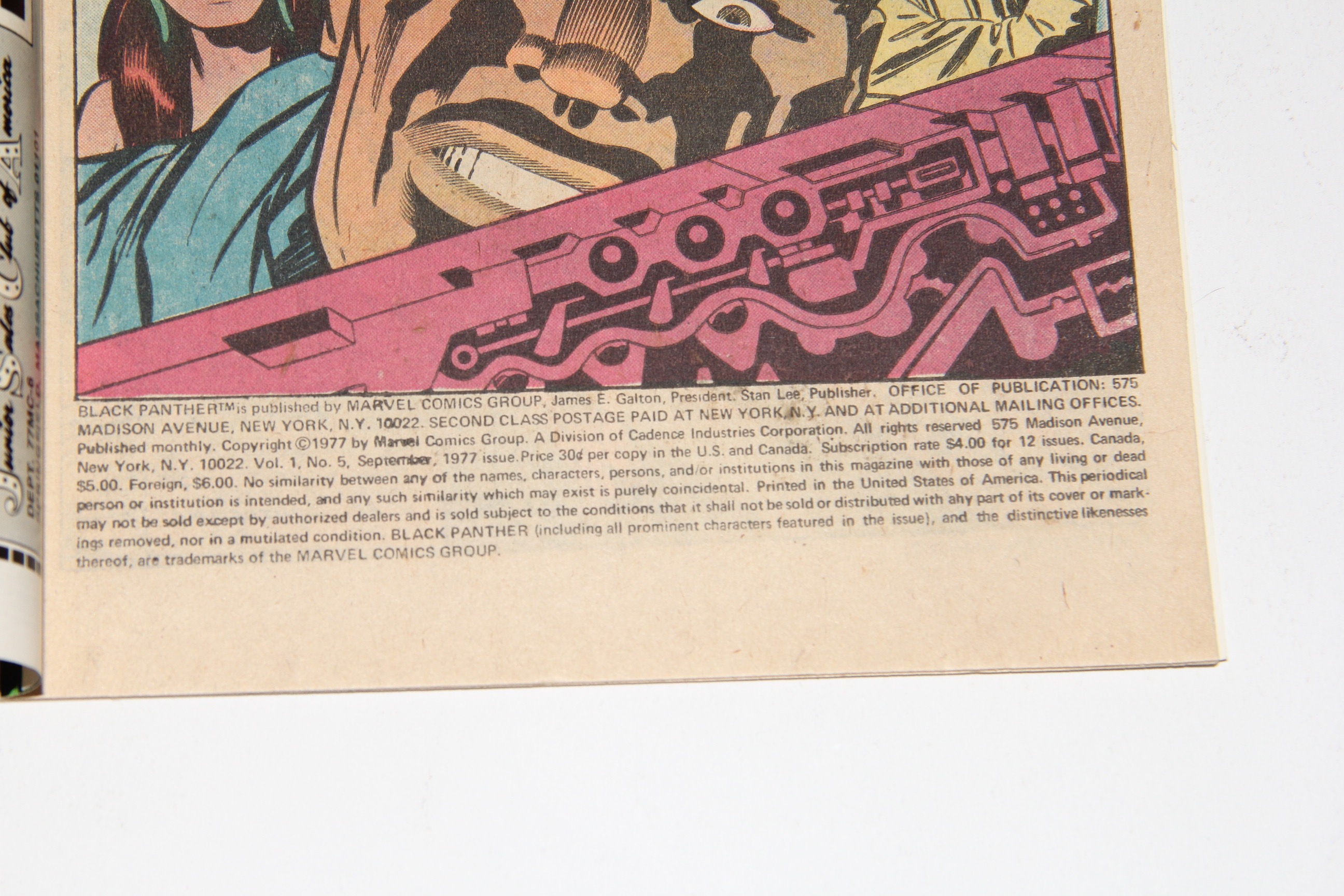 Marvel Comics Group First Six Issues of  "Black Panther" Comic Books with Artist Jack Kirby First Appearance of King Soloman's Frog