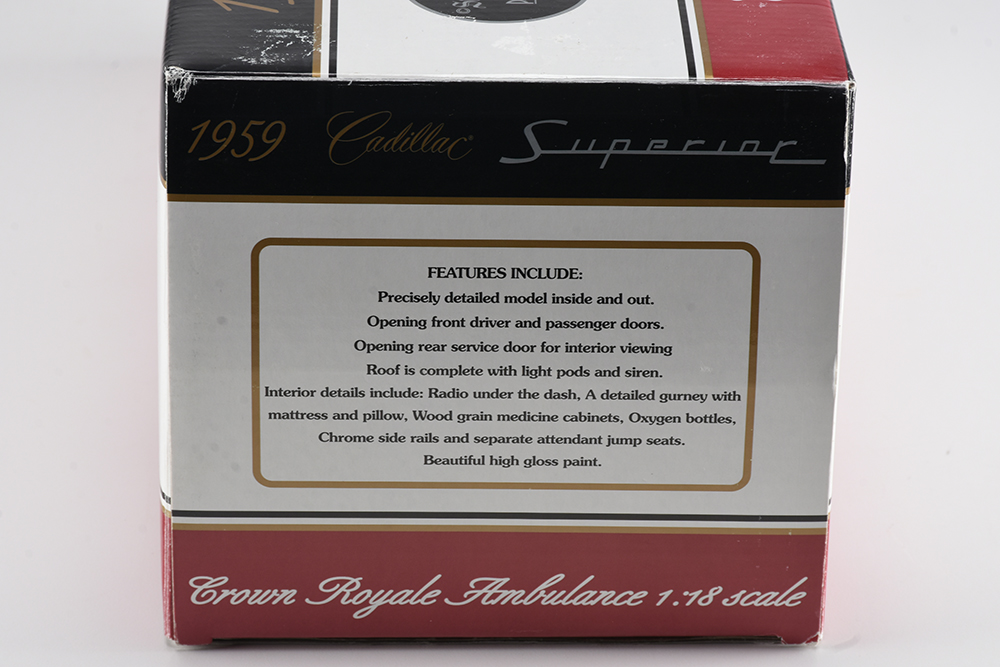 1959 Cadillac Superior Crown Royale Ambulance Die-cast Car