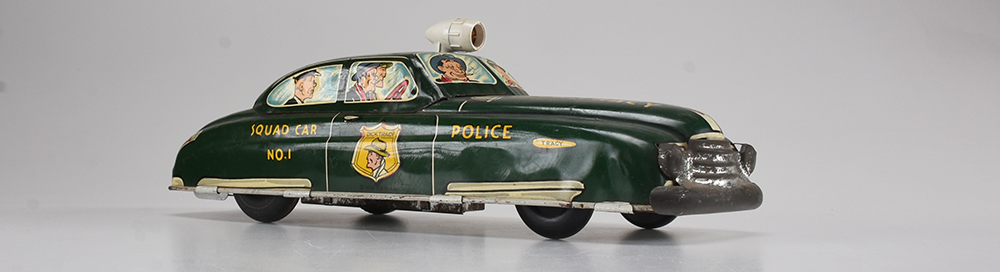 Vintage Marx Dick Tracy Tin Squad Car