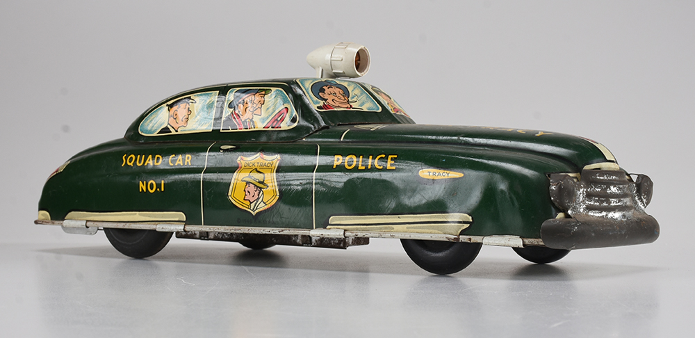 Vintage Marx Dick Tracy Tin Squad Car