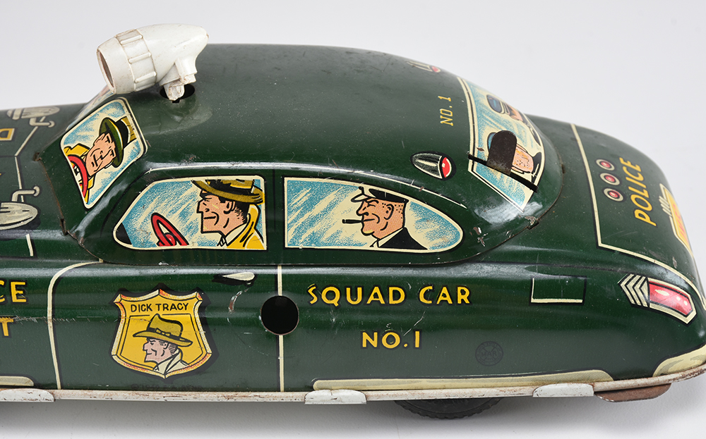 Vintage Marx Dick Tracy Tin Squad Car