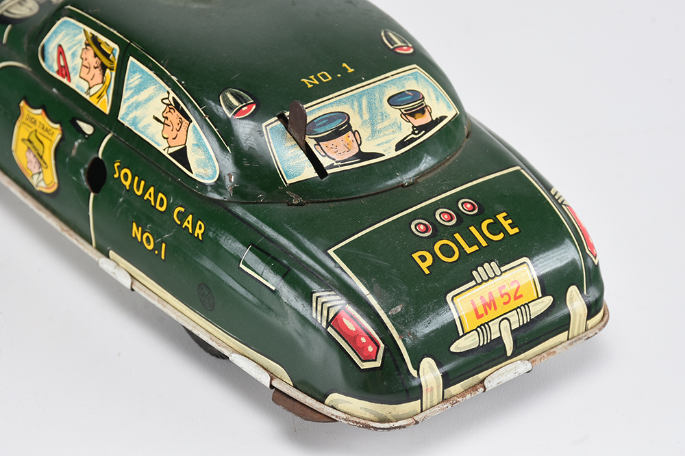 Vintage Marx Dick Tracy Tin Squad Car