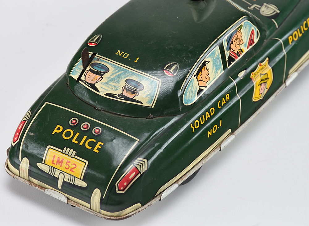 Vintage Marx Dick Tracy Tin Squad Car