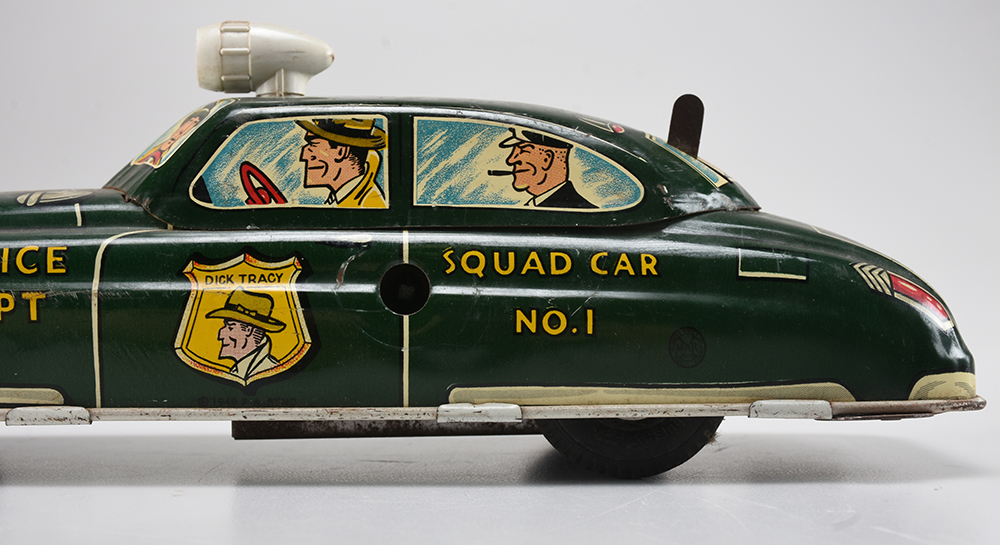 Vintage Marx Dick Tracy Tin Squad Car