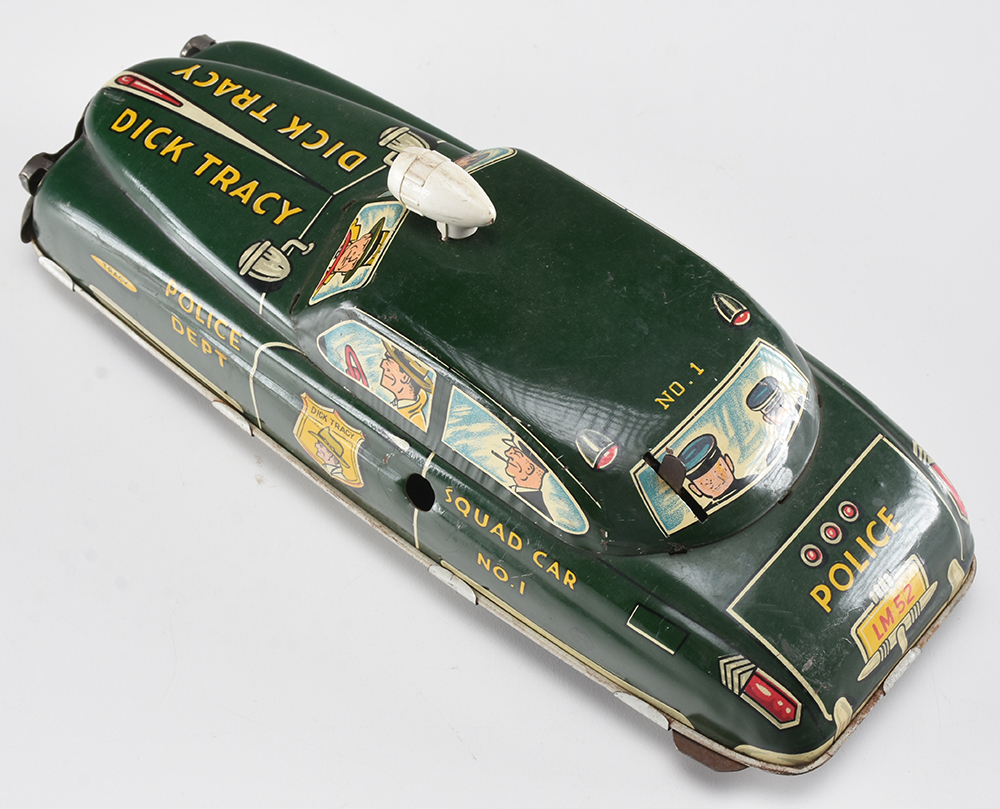 Vintage Marx Dick Tracy Tin Squad Car