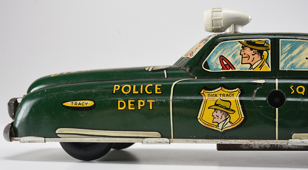 Vintage Marx Dick Tracy Tin Squad Car